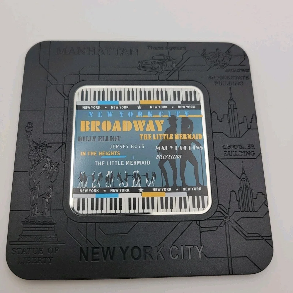 New‎ York City Coasters Set of 6 NYC Landmarks Souvenir Gift Box Modern Decor